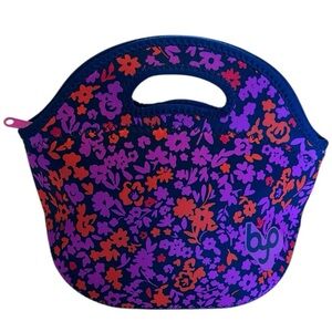 BYO Rambler Lunch Floral Women's Bag - Purple and Red NWOT
